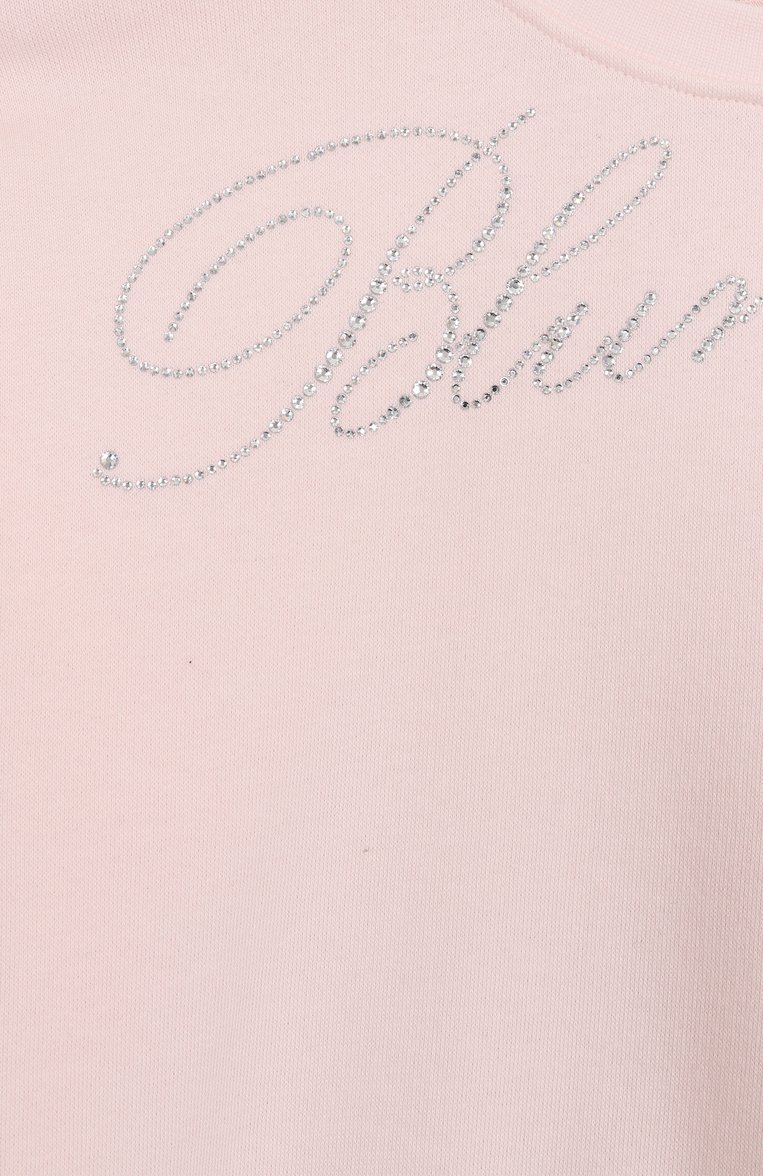 Хлопковый свитшот BLUMARINE, арт. BFFE001.0.FF010/6A-12A, фото 1