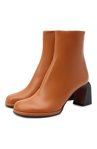 Кожаные ботильоны MANU ATELIER коричневого цвета по цене 49250 руб., арт. 2019042, фото 1 Кожаные ботильоны MANU ATELIER, арт. 2019042, фото 1