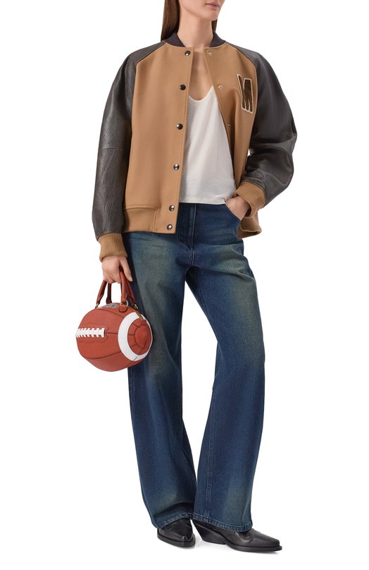 Сумка Rugby Ball Moschino MC4105PP10/0E9 Коричневый  MC4105PP10/0E9 Фото 3