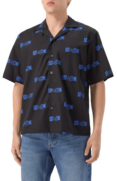 Хлопковая рубашка HUGO BLUE, арт. 50545226, фото 3