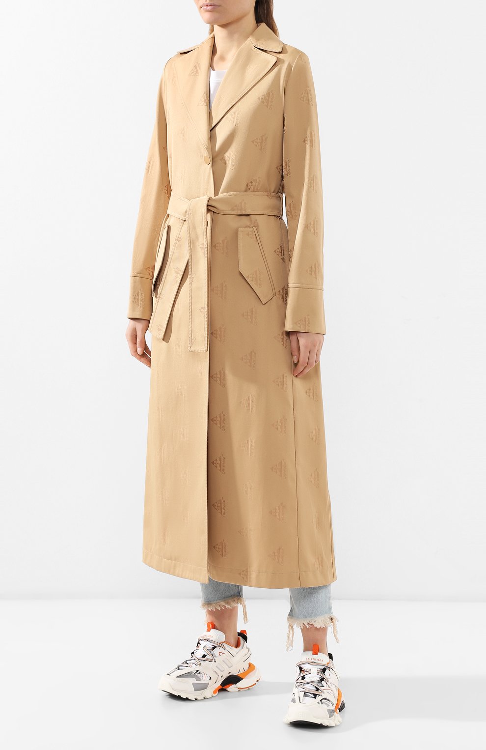 Пальто с поясом OFF-WHITE, арт. 0WEA165R19C920579900, фото 3