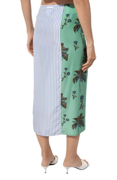 Шелковая юбка PRADA, арт. P109MG-1ZNR-F0229-212, фото 4