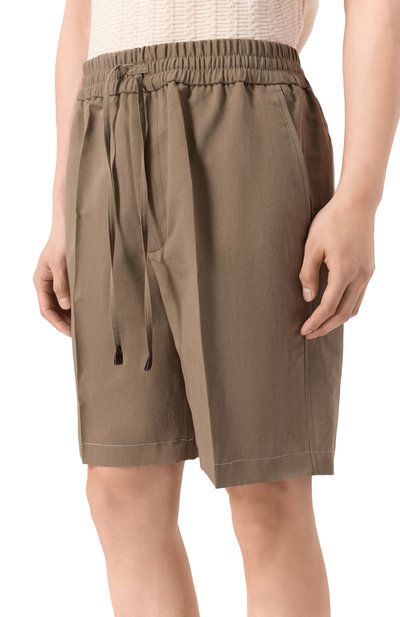 Шорты изо льна и хлопка BRIONI, арт. RP3G0L/PA106, фото 3