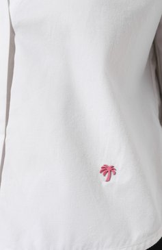 Хлопковая блузка PALM ANGELS, арт. PWGF003S23FAB0010110, фото 5