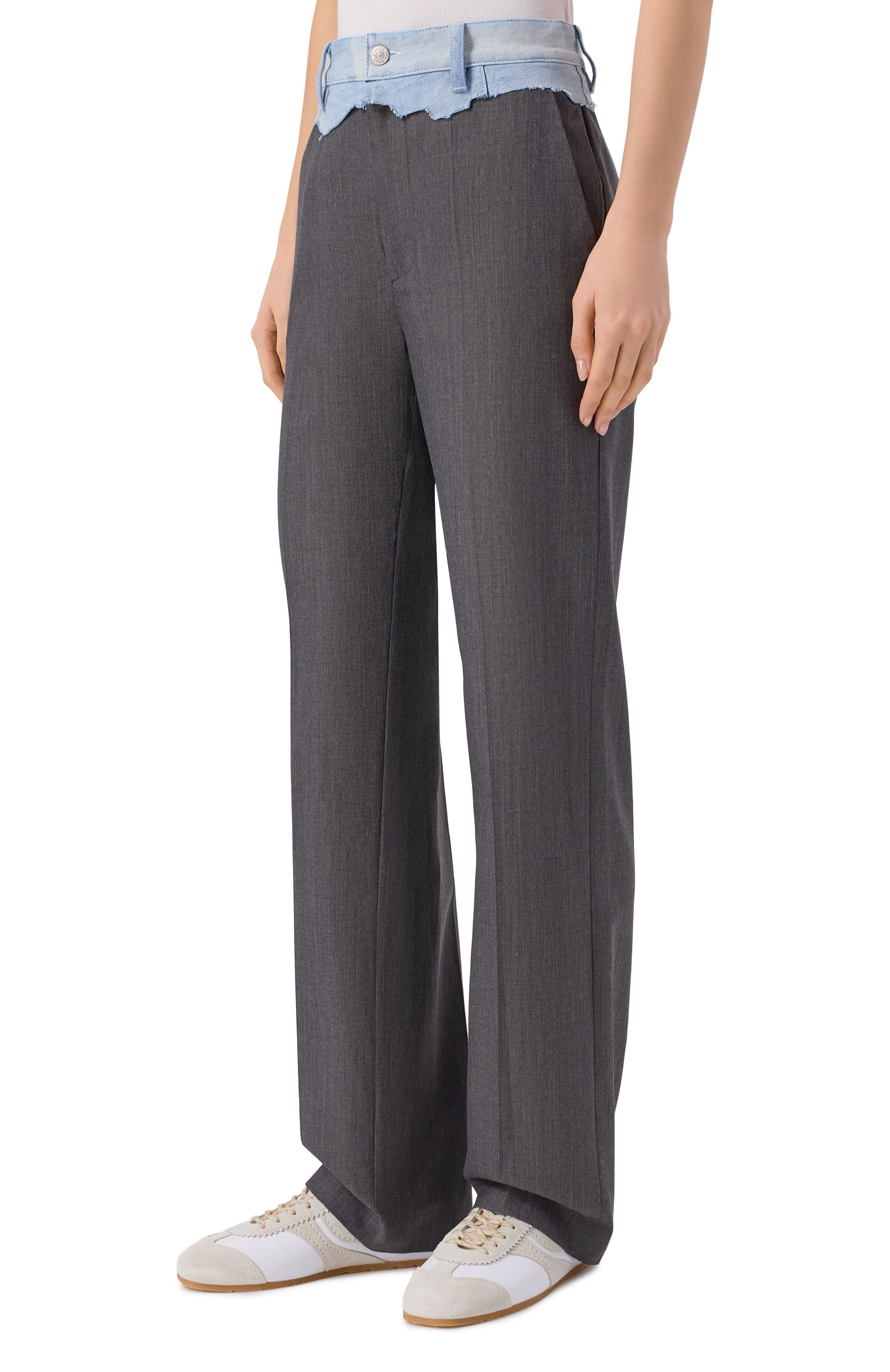 Брюки из шерсти и хлопка MM6, арт. S52KA0557/MTN132, фото 3