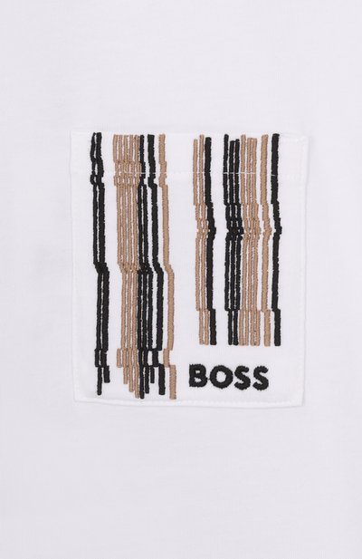 Хлопковая футболка BOSS, арт. J52975, фото 3
