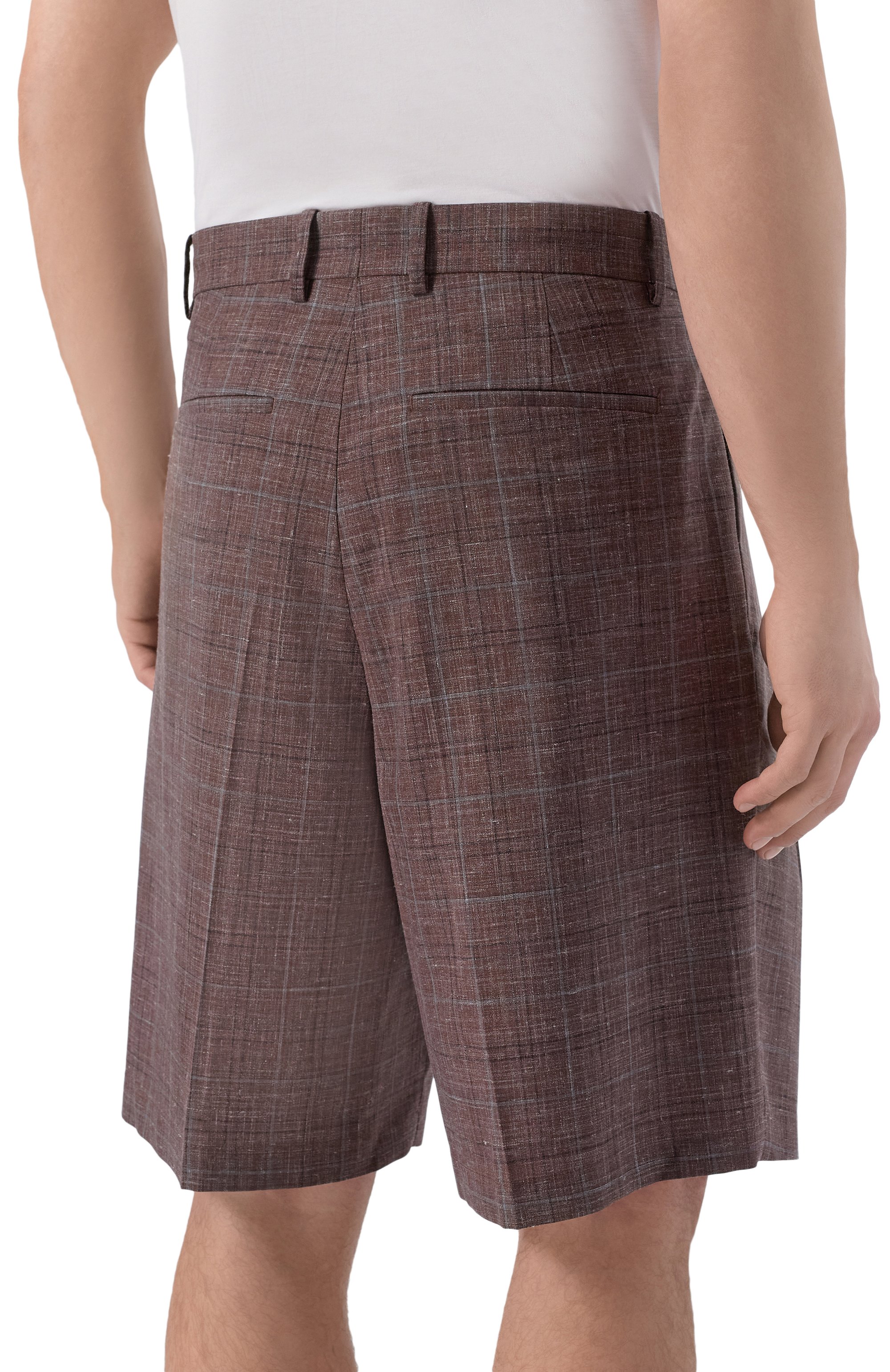 Шорты из шерсти и льна JIL SANDER, арт. J22KA0344/J40297, фото 4