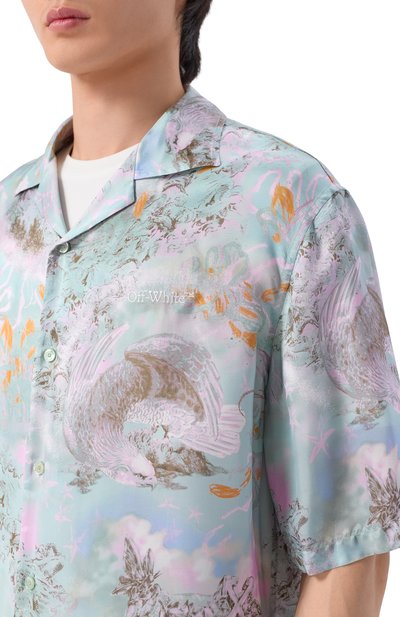 Рубашка из вискозы OFF-WHITE, арт. 0MGG01FS26FAB00B, фото 5