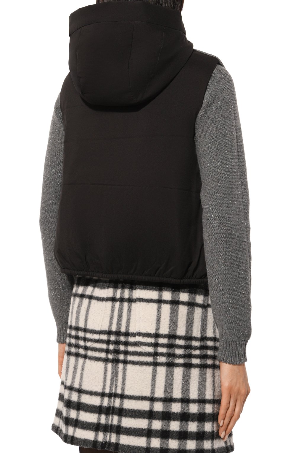 Комбинированный жилет GRAN SASSO серого цвета по цене 69350 руб., арт. 78253/69353, фото 4 Комбинированный жилет GRAN SASSO, арт. 78253/69353, фото 4