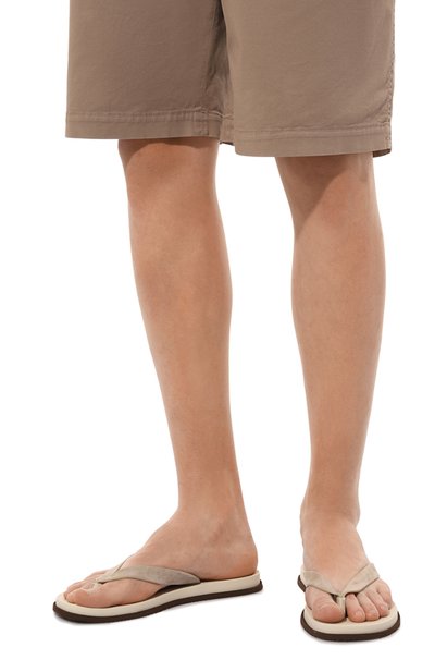 Замшевые шлепанцы BRUNELLO CUCINELLI, арт. MPUSILH266, фото 3