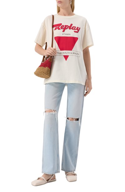 Хлопковая футболка REPLAY, арт. W3378 .000.2660, фото 2