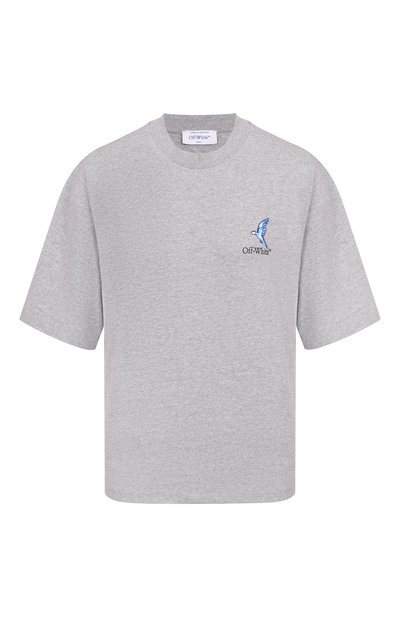 Хлопковая футболка OFF-WHITE, арт. 0WAA124S25JER003, фото 1