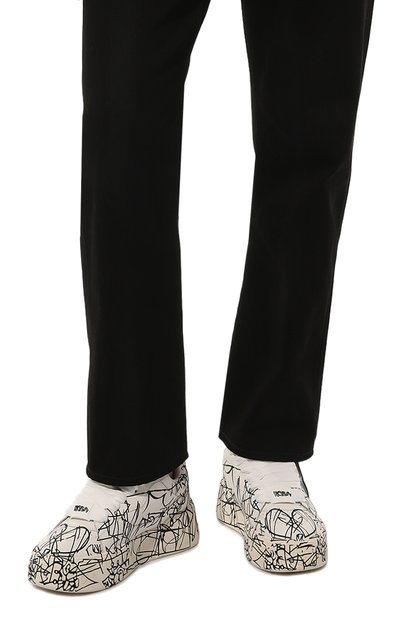 Кожаные кеды kosa NAKED WOLFE, арт. K0SA/BLACK SCRIBBLE, фото 3