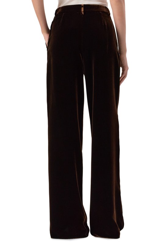 Бархатные брюки Giorgio Armani GW001563/TE10831 Коричневый  GW001563/TE10831 Фото 4
