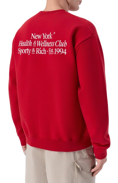 Хлопковый свитшот SPORTY AND RICH, арт. ST098710087RE15, фото 4