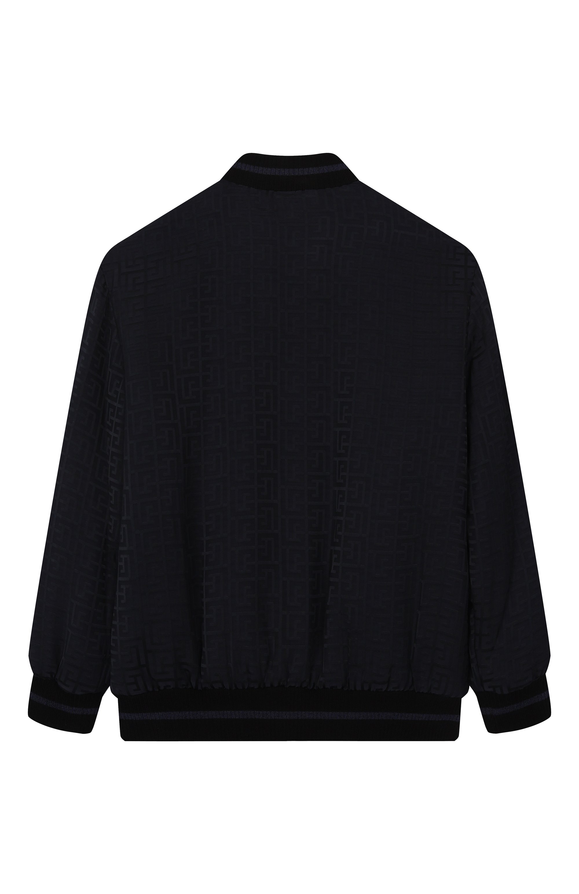 Бомбер из вискозы BALMAIN темно-синего цвета по цене 99500 руб., арт. BW2P87, фото 2 Бомбер из вискозы BALMAIN, арт. BW2P87, фото 2