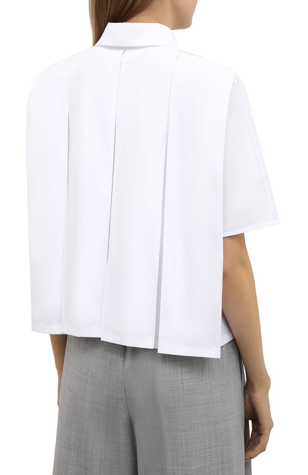 Хлопковая рубашка JIL SANDER, арт. JSWS606305-WS244200, фото 4