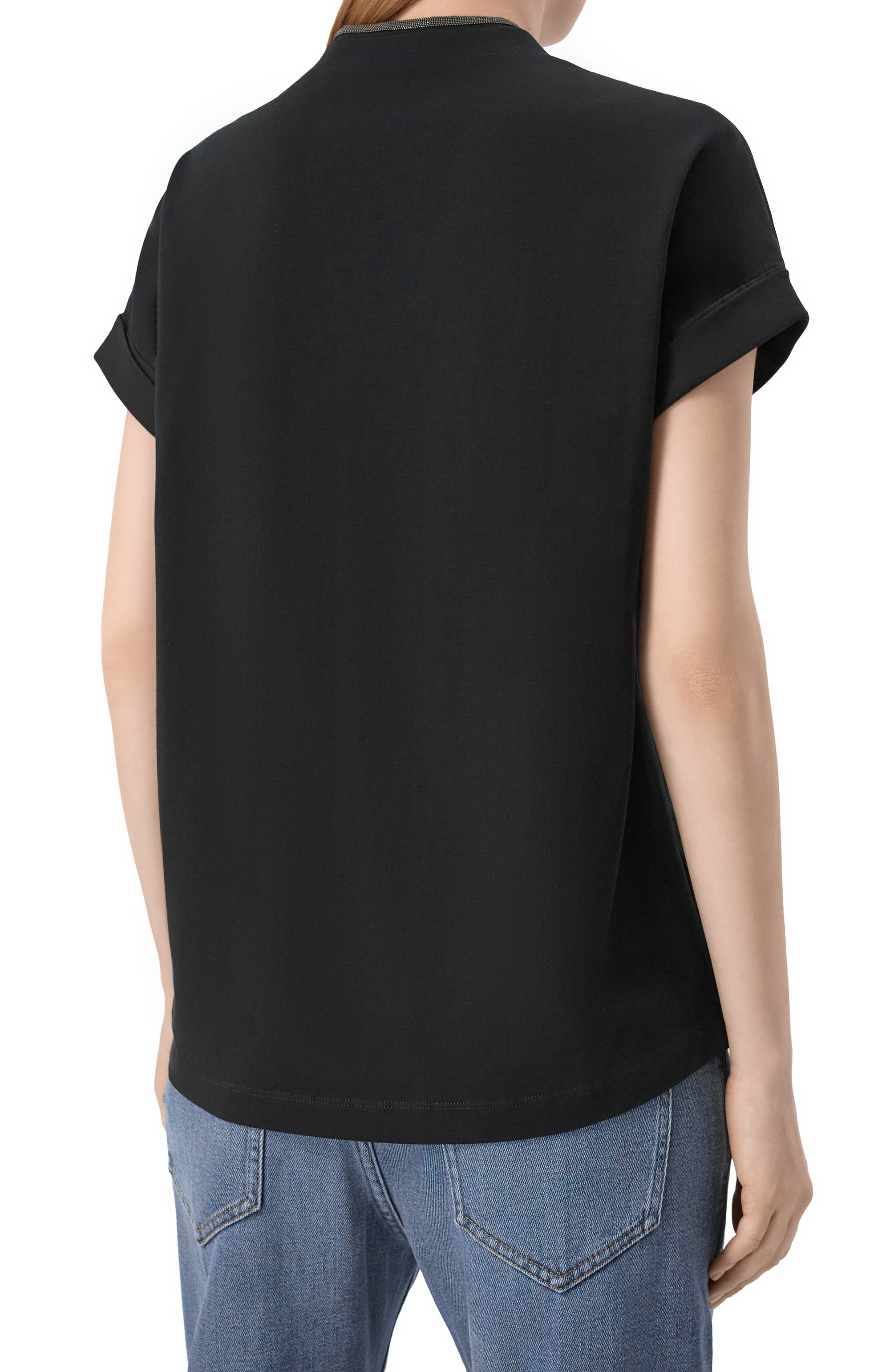 Хлопковый топ BRUNELLO CUCINELLI, арт. M0T18BD222, фото 4