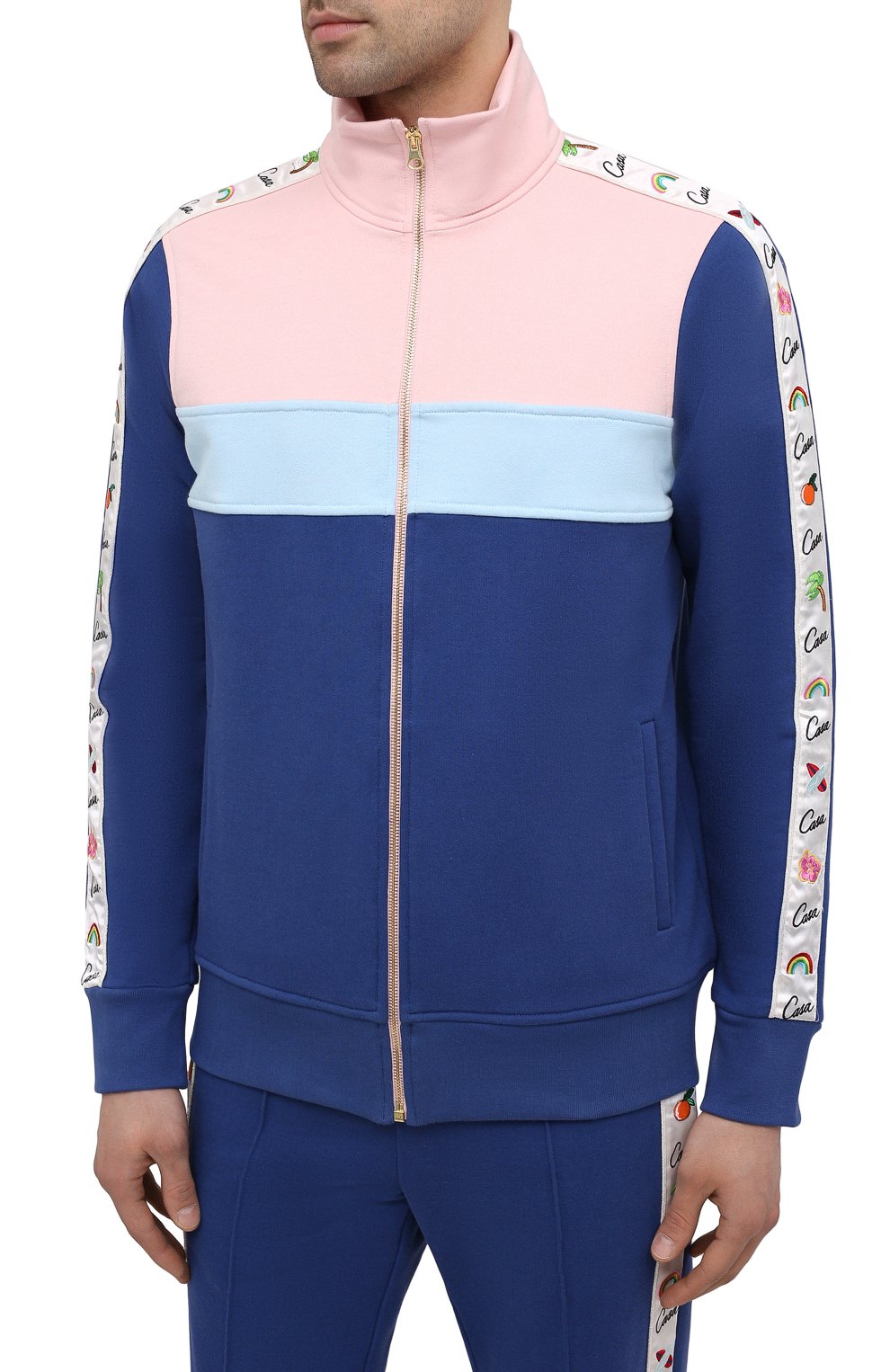 Хлопковая толстовка CASABLANCA, арт. MS21-JTP-013 NAVY, фото 3