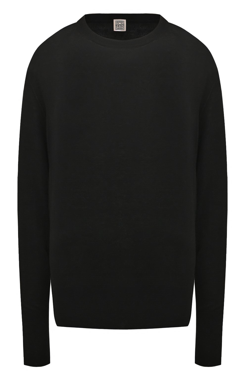 Пуловер из шелка и кашемира TOTEME черного цвета по цене 69100 руб., арт. 243-WRT0346-YA0084, фото 1 Пуловер из шелка и кашемира TOTEME, арт. 243-WRT0346-YA0084, фото 1