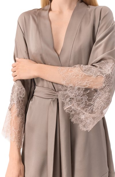 Шелковый халат CARINE GILSON, арт. EL0928DP, фото 5
