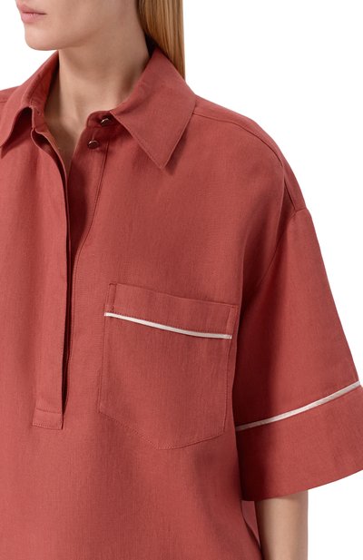 Льняная рубашка AGNONA, арт. TD1109E/U3049E, фото 5