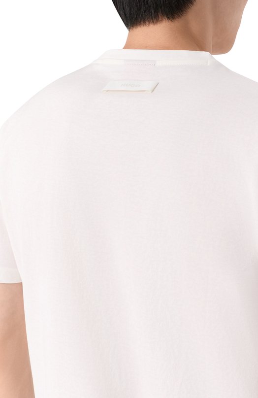 Хлопковая футболка HUGO 50542969 Белый  50542969 Фото 5