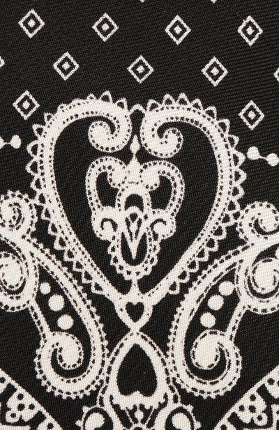 Шелковый галстук DOLCE & GABBANA черно-белого цвета по цене 23450 руб., арт. GT149E/G0TDJ, фото 3 Шелковый галстук DOLCE & GABBANA, арт. GT149E/G0TDJ, фото 3