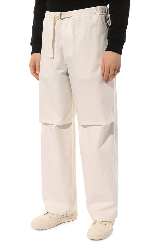 Хлопковые брюки Jil Sander J47KA0214/J45039 Кремовый  J47KA0214/J45039 Фото 3