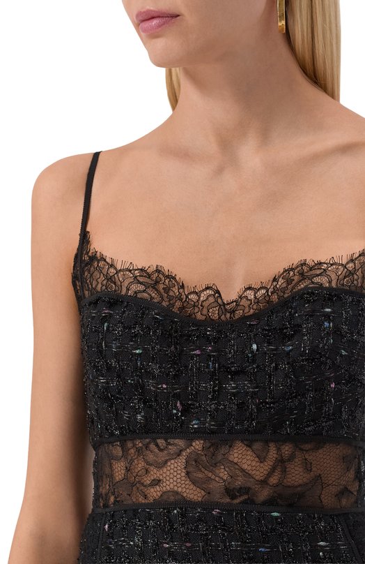 Твидовое платье Giambattista Valli 25FWPVCA5050/24LIN Чёрный  25FWPVCA5050/24LIN Фото 5
