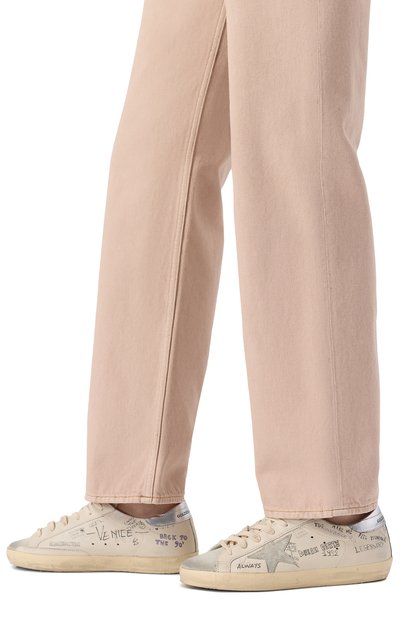 Кожаные кеды super star GOLDEN GOOSE DELUXE BRAND кремового цвета по цене 68400 руб., арт. GWF00101.F006889, фото 3 Кожаные кеды super star GOLDEN GOOSE DELUXE BRAND, арт. GWF00101.F006889, фото 3