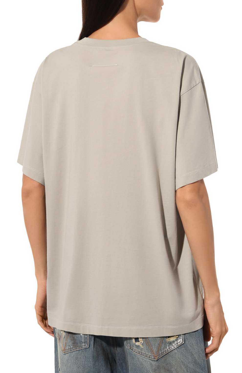 Хлопковая футболка MM6, арт. SH0GC0033/S24312, фото 4