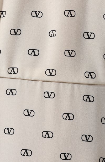 Шелковое платье VALENTINO белого цвета по цене 399500 руб., арт. SB3VAN304NJ, фото 5 Шелковое платье VALENTINO, арт. SB3VAN304NJ, фото 5