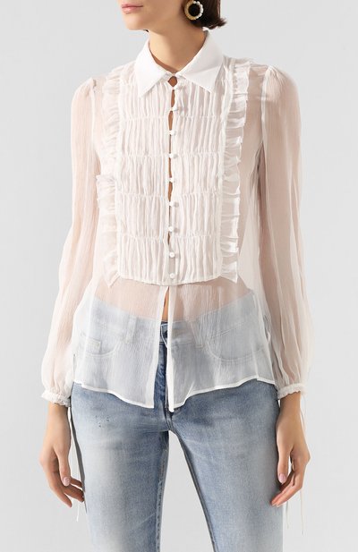 Шелковая блузка AMIRI, арт. Y0W10302CH, фото 3