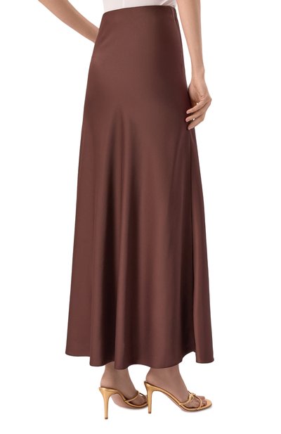 Атласная юбка SEVEN LAB коричневого цвета по цене 18900 руб., арт. 126-S-W-12-00-081, фото 4 Атласная юбка SEVEN LAB, арт. 126-S-W-12-00-081, фото 4