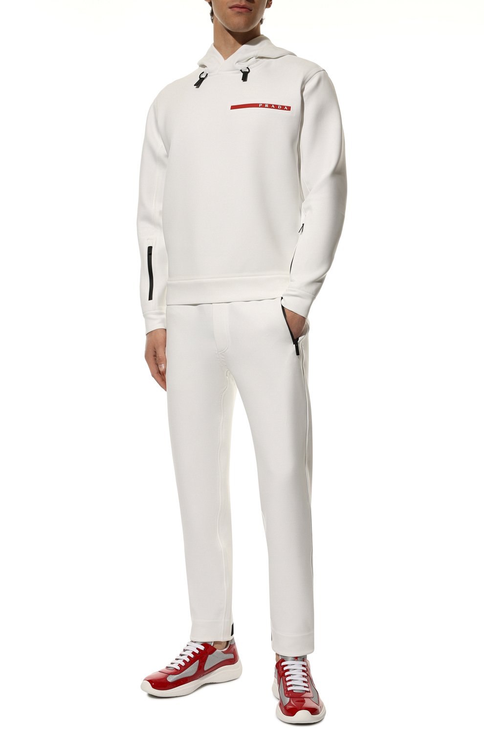 Комбинированные кроссовки PRADA, арт. 4E3400-ASZ-F0F5C, фото 2