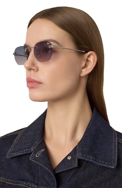 Солнцезащитные очки VINTAGE FRAMES, арт. DETR0IT PLAYER 24KT WHITE G0LD/BLACK PINK, фото 3