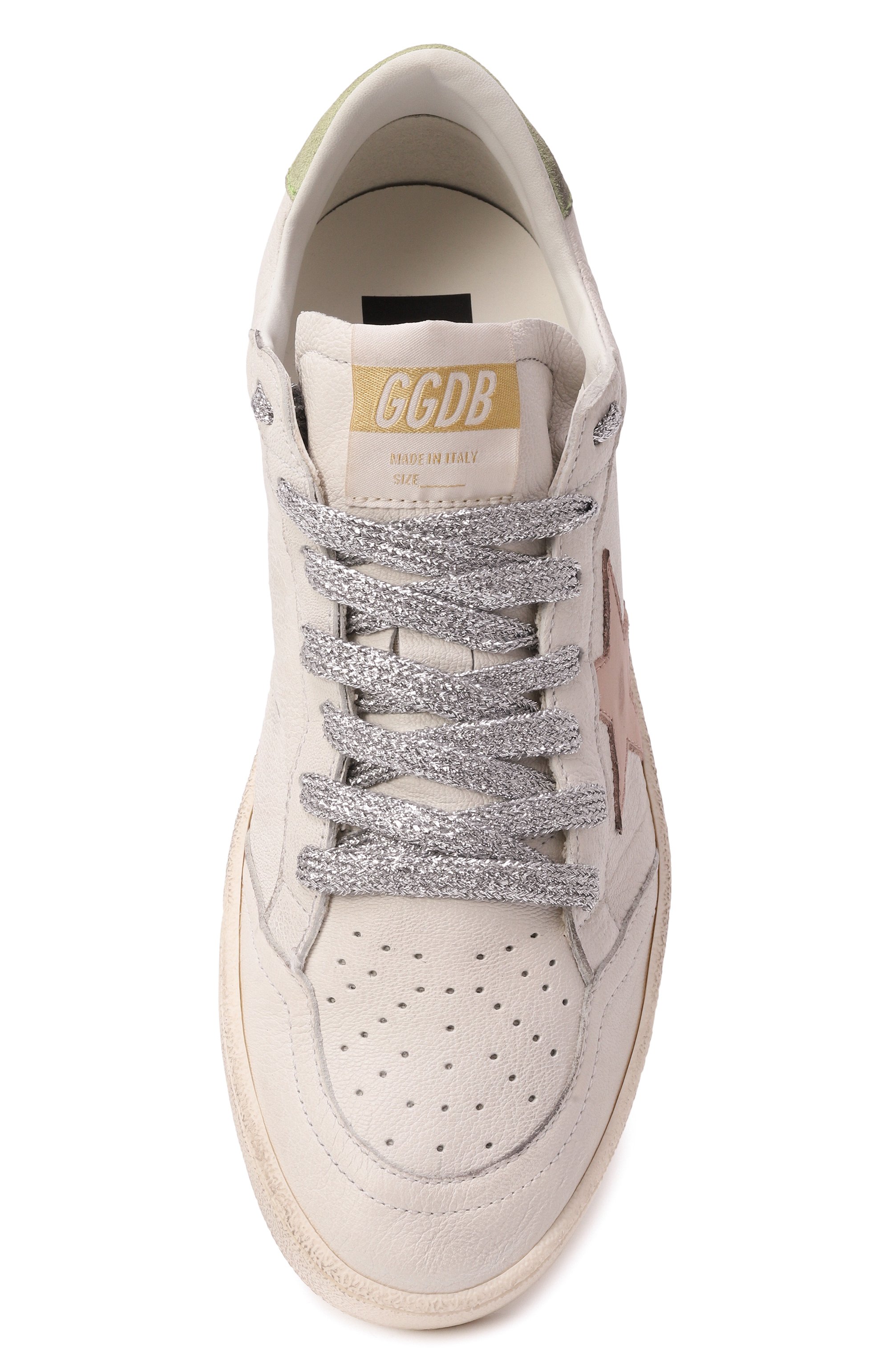 Кожаные кеды ball star GOLDEN GOOSE DELUXE BRAND, арт. GWF00117.F006819, фото 6