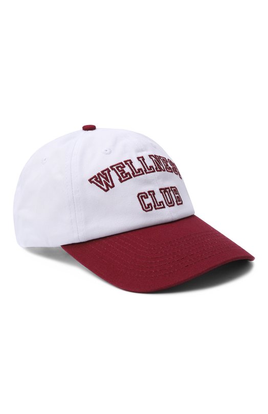 Хлопковая бейсболка Sporty and Rich ACAW238WH Белый ACAW238WH