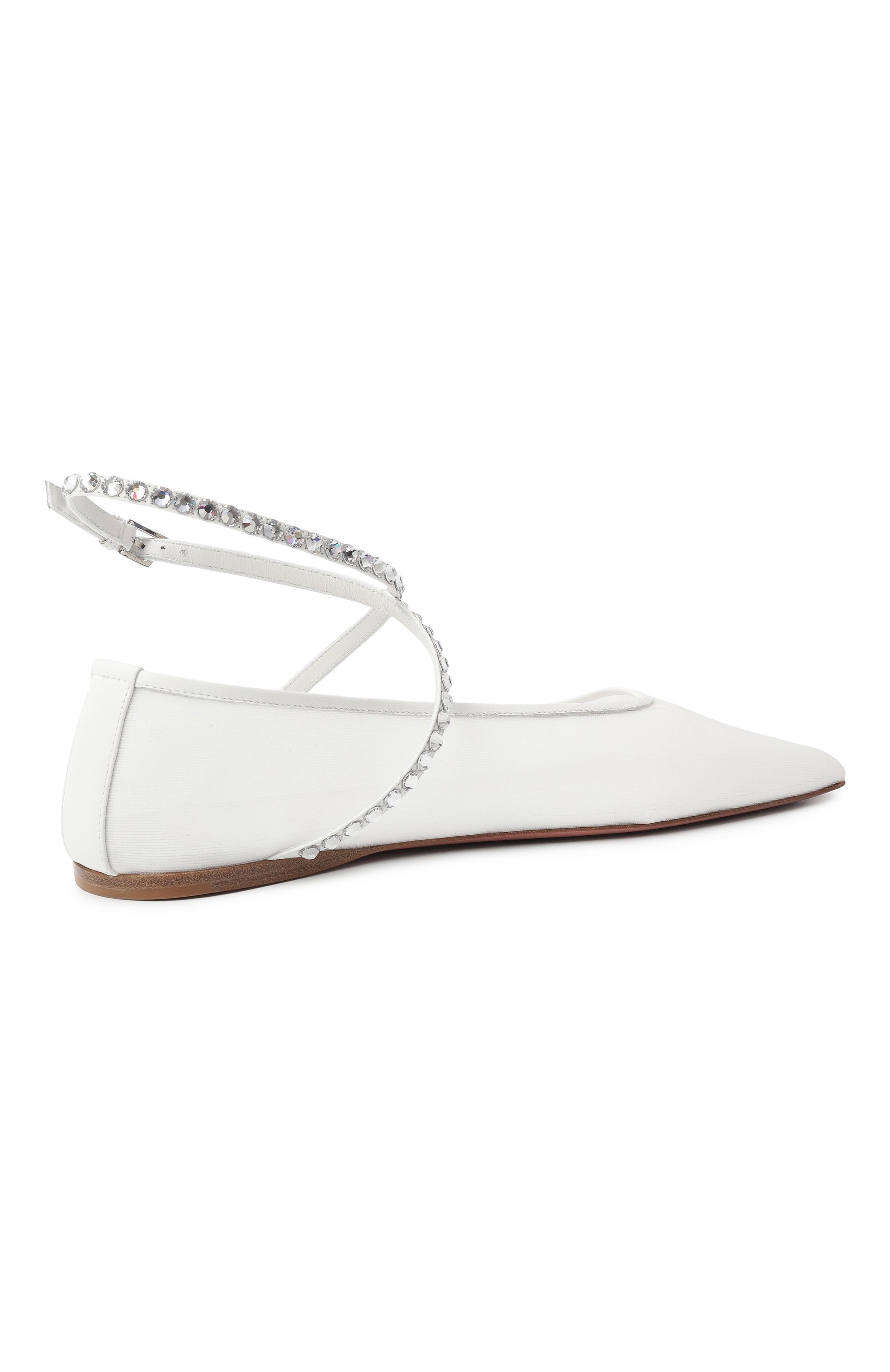 Текстильные балетки ane AMINA MUADDI белого цвета по цене 116000 руб., арт. ANE MESH FLAT/MESH, фото 5 Текстильные балетки ane AMINA MUADDI, арт. ANE MESH FLAT/MESH, фото 5