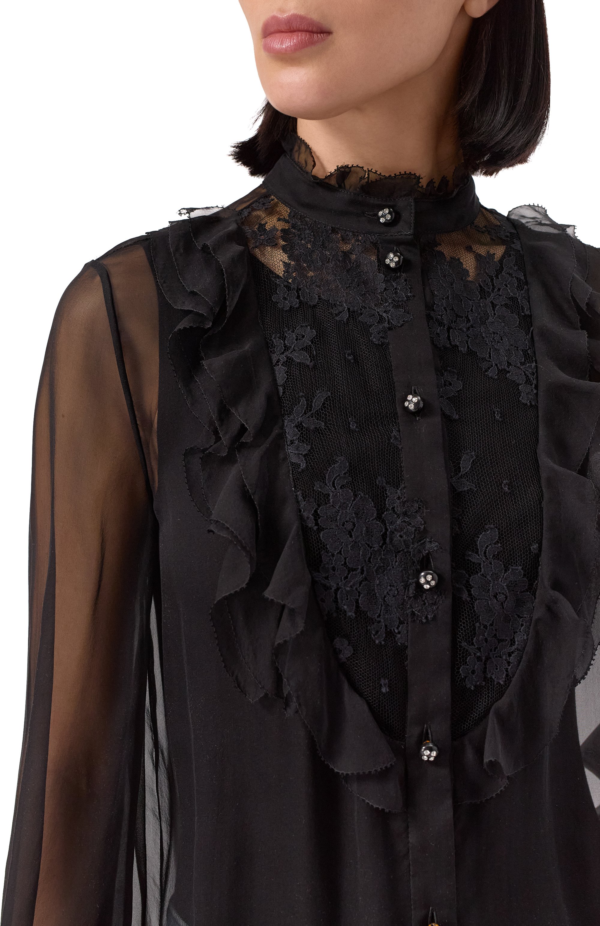 Шелковая блузка VALENTINO, арт. 6B0AB7J0/2UP, фото 5