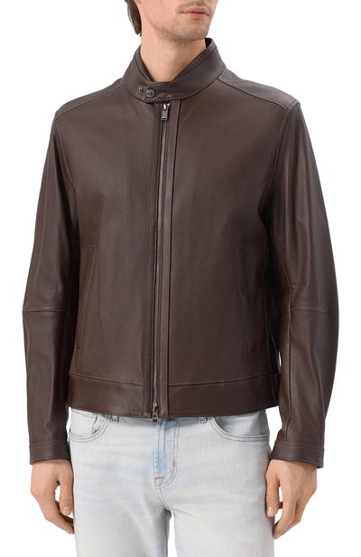 Кожаная куртка BOSS, арт. 50532475, фото 3