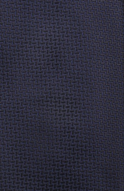 Шелковый галстук CORNELIANI темно-синего цвета по цене 12050 руб., арт. 84U302-9820312/00, фото 3 Шелковый галстук CORNELIANI, арт. 84U302-9820312/00, фото 3