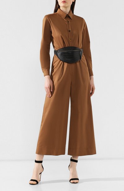 Поясная сумка lubo NANUSHKA, арт. LUB0_BLACK_CR0C EMB0SSED ALTER-LEATHER, фото 2