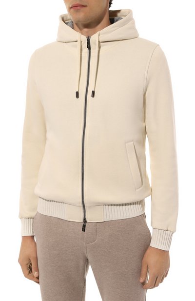 Толстовка из хлопка и кашемира CAPOBIANCO, арт. 17M404.FW00., фото 3