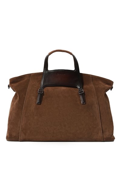 Замшевая дорожная сумка SANTONI, арт. UIBBA2272DB-GSP0S50, фото 1