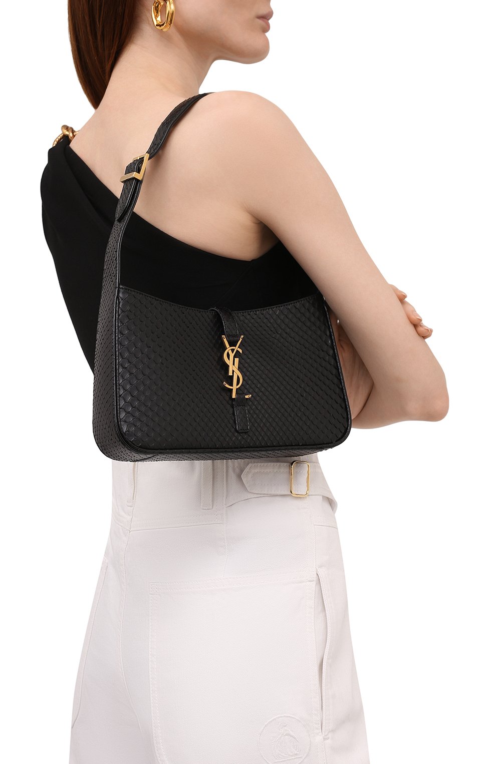 Сумка le 5 à 7 из кожи питона SAINT LAURENT, арт. 657228/LFQHW/PBIV, фото 5