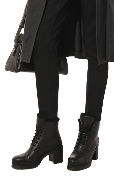 Кожаные ботинки PRADA, арт. 1T584L-3KK9-F0002, фото 3