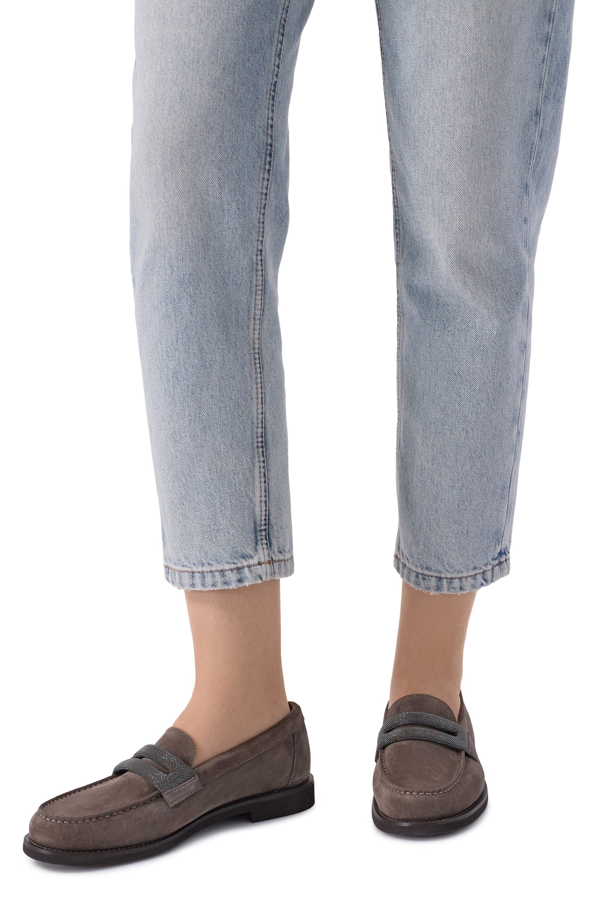 Замшевые пенни-лоферы BRUNELLO CUCINELLI, арт. MZSFG3237, фото 2