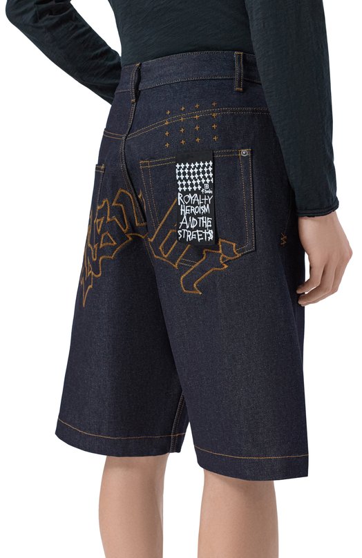Джинсовые шорты Ksubi MSP26WA010 Синий  MSP26WA010 Фото 4